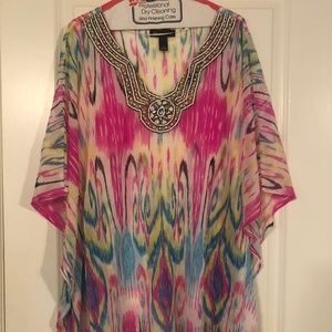 INC Brand multi-color tunic.  Medium.  Never worn